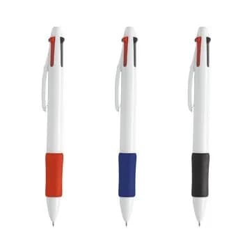 4-Farben-Kugelschreiber aus Kunststoff Quat