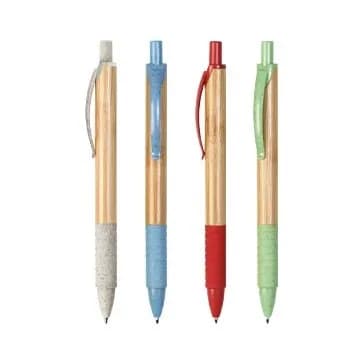 Stylo en bambou et paille de blé