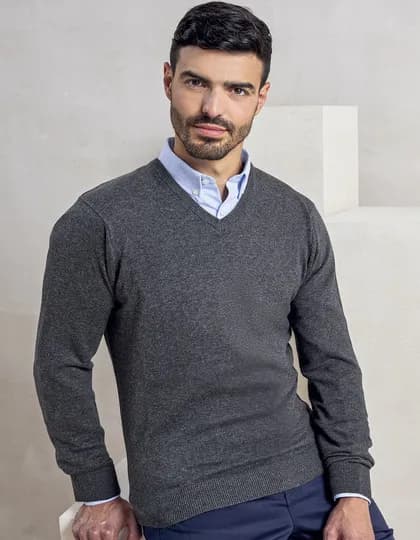Men’s V-Neck Knitted Sweater