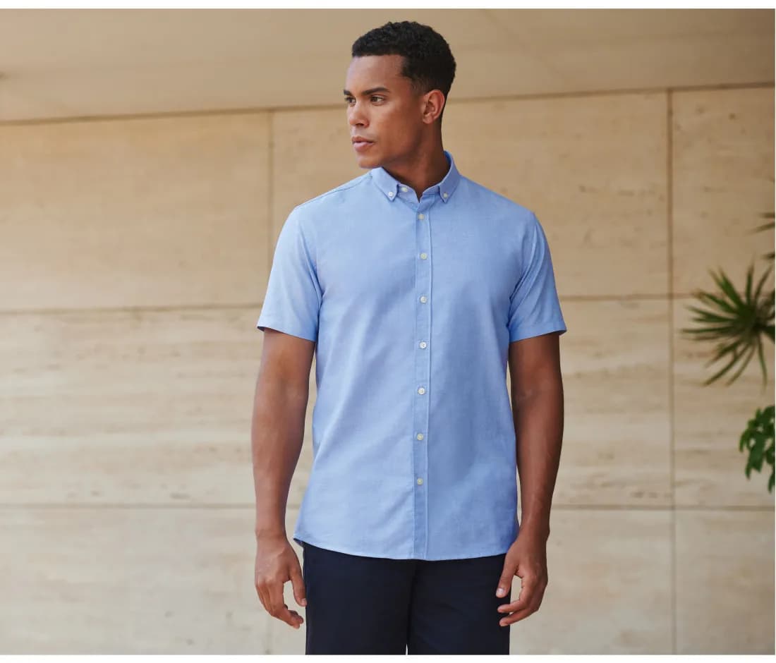 Modern Oxford Short Sleeved Shirt - Regular Fit