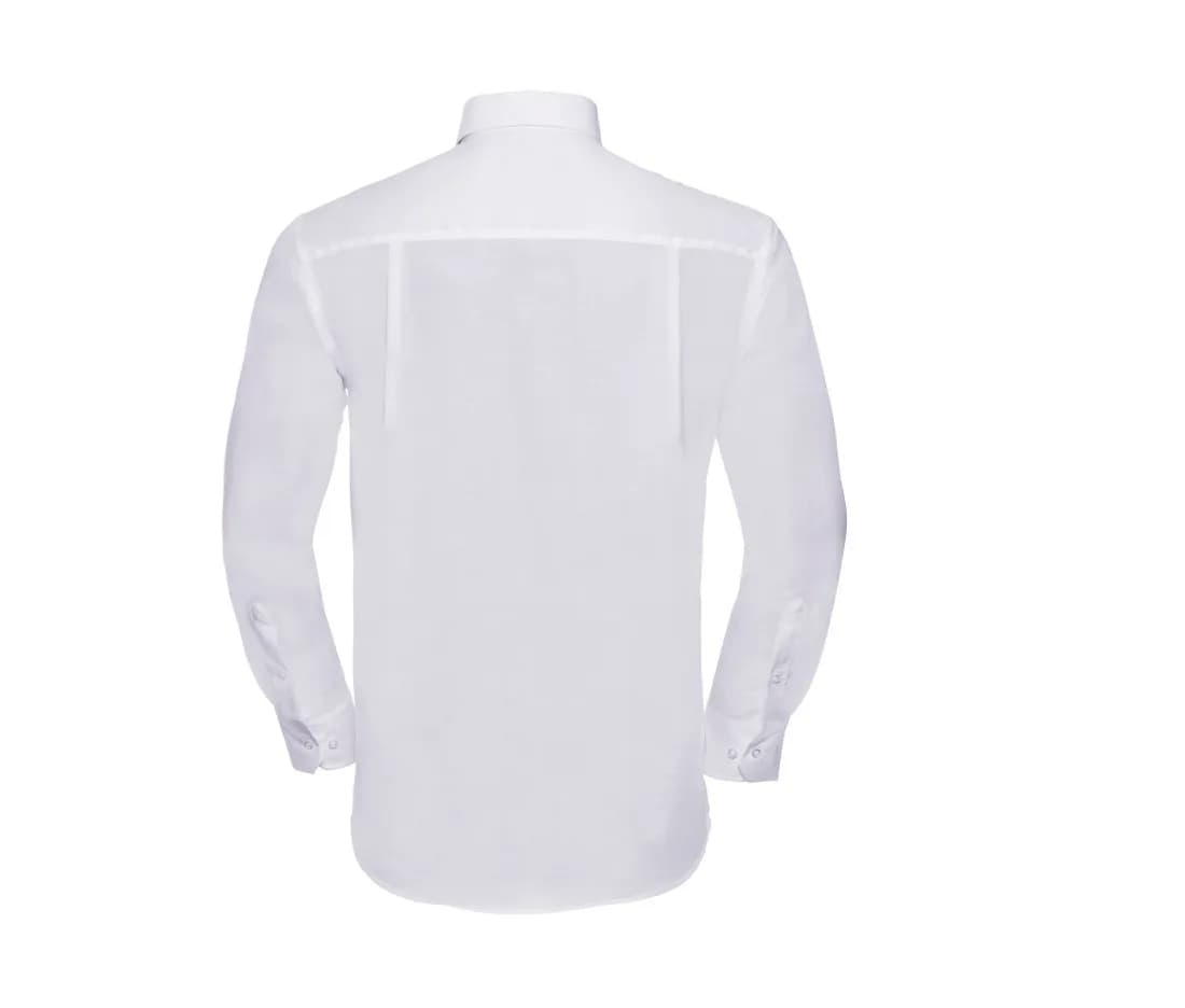 Chemise manches longues sans repassage «Classic Ultimate» homme – Blanc – vue de dos