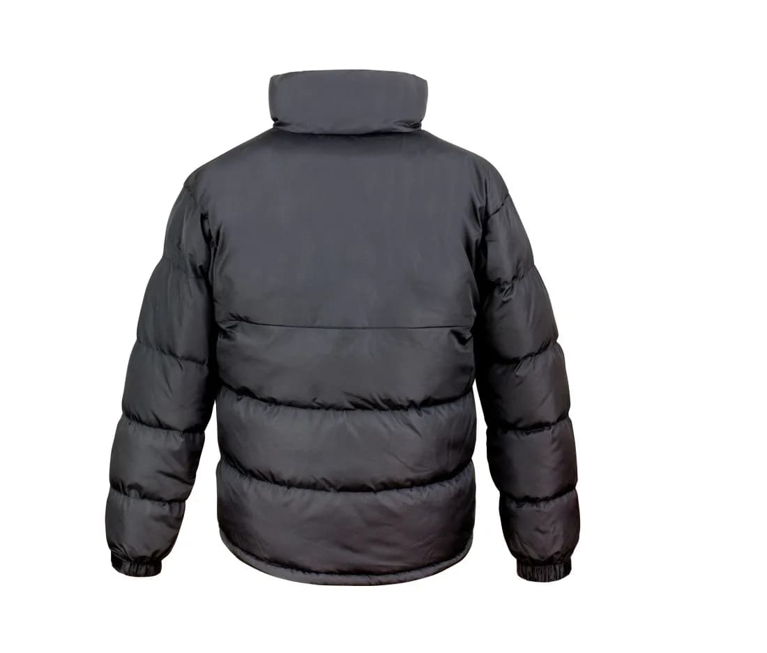 Jacke «Holkham» in Daunenoptik – Schwarz – Rückansicht