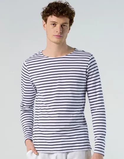 Men’s Long Sleeve Striped T-Shirt Marine