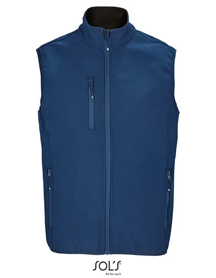 Men’s Falcon Zipped Softshell Bodywarmer – Bleu