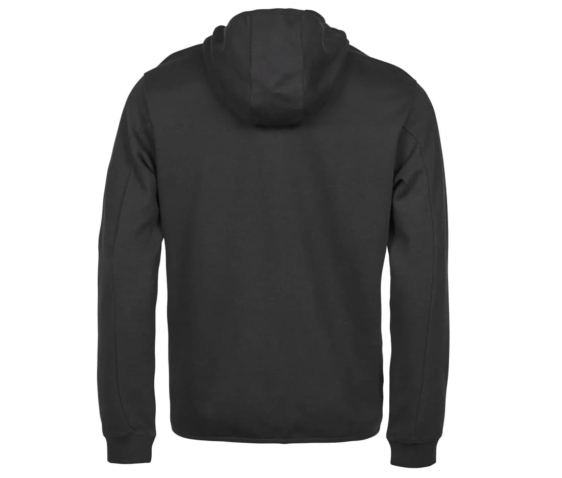 Hoodie mit Reissverschluss «Athletic» – Schwarz – Rückansicht