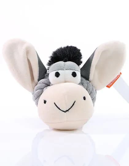 MiniFeet® Dog Toy Knotted Animal Donkey – Grau