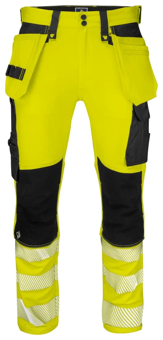 6571 Bundhose Vollstretch mit Hängetaschen EN ISO 20471 Klasse 2