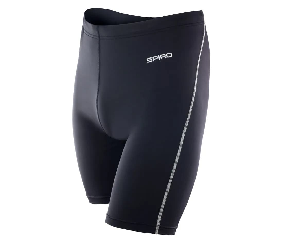 Herren Base-Layer-Shorts «Bodyfit» – Schwarz