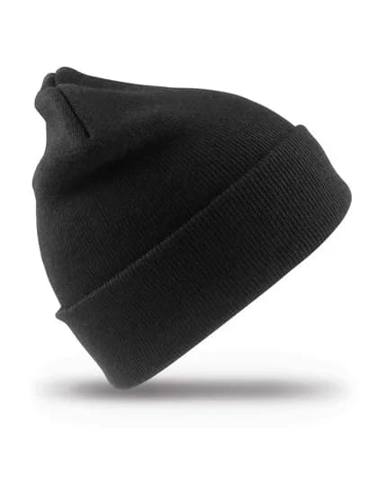 Junior Woolly Ski Hat – Schwarz