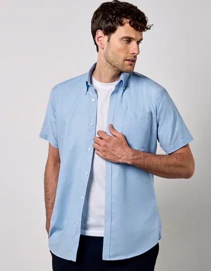 Men’s Slim Fit Workwear Oxford Shirt Short Sleeve