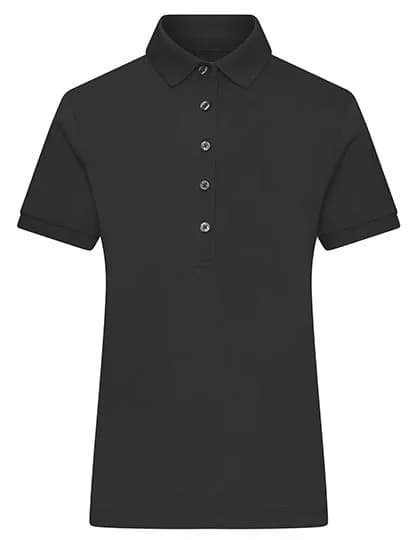 Ladies’ Mercerised Polo – Schwarz