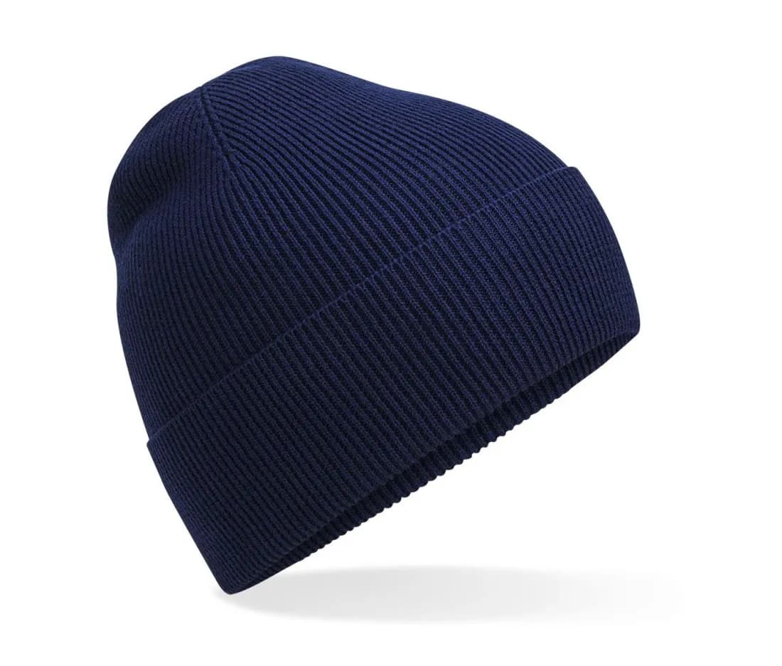 Organic Cotton Fine Knit Beanie – Marine foncé
