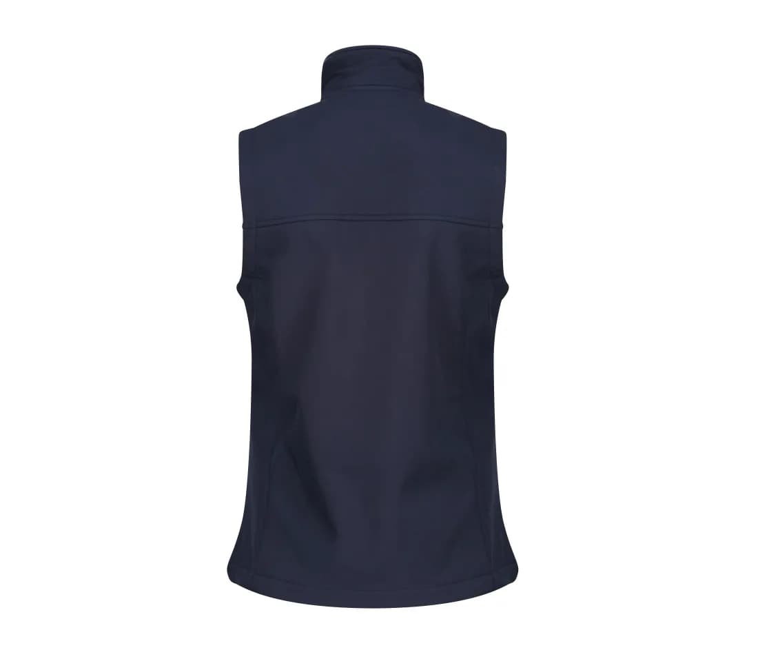 Damen Softshell-Bodywarmer «Flux» – Marine – Rückansicht
