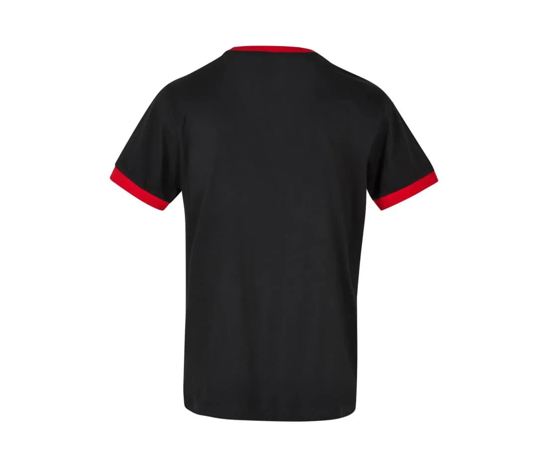 Ringer Tee – Noir / Rouge – vue de dos