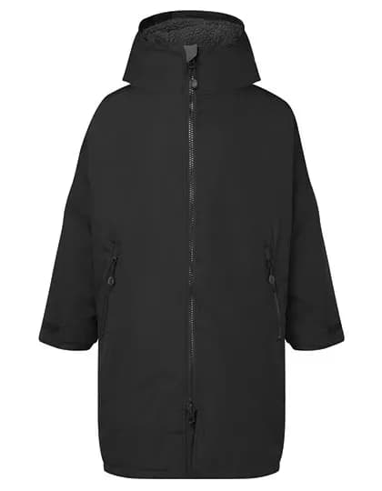 Kids All Seasons Waterproof Changing Robe – Schwarz / Anthrazit