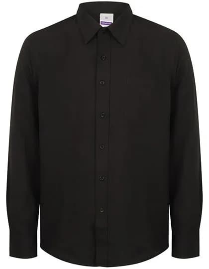 Men’s Wicking Long Sleeve Shirt – Schwarz