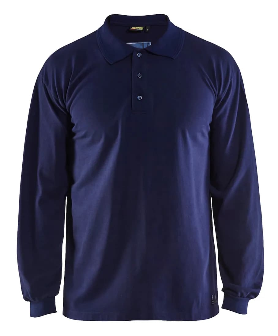 Flammschutz Langarm Poloshirt