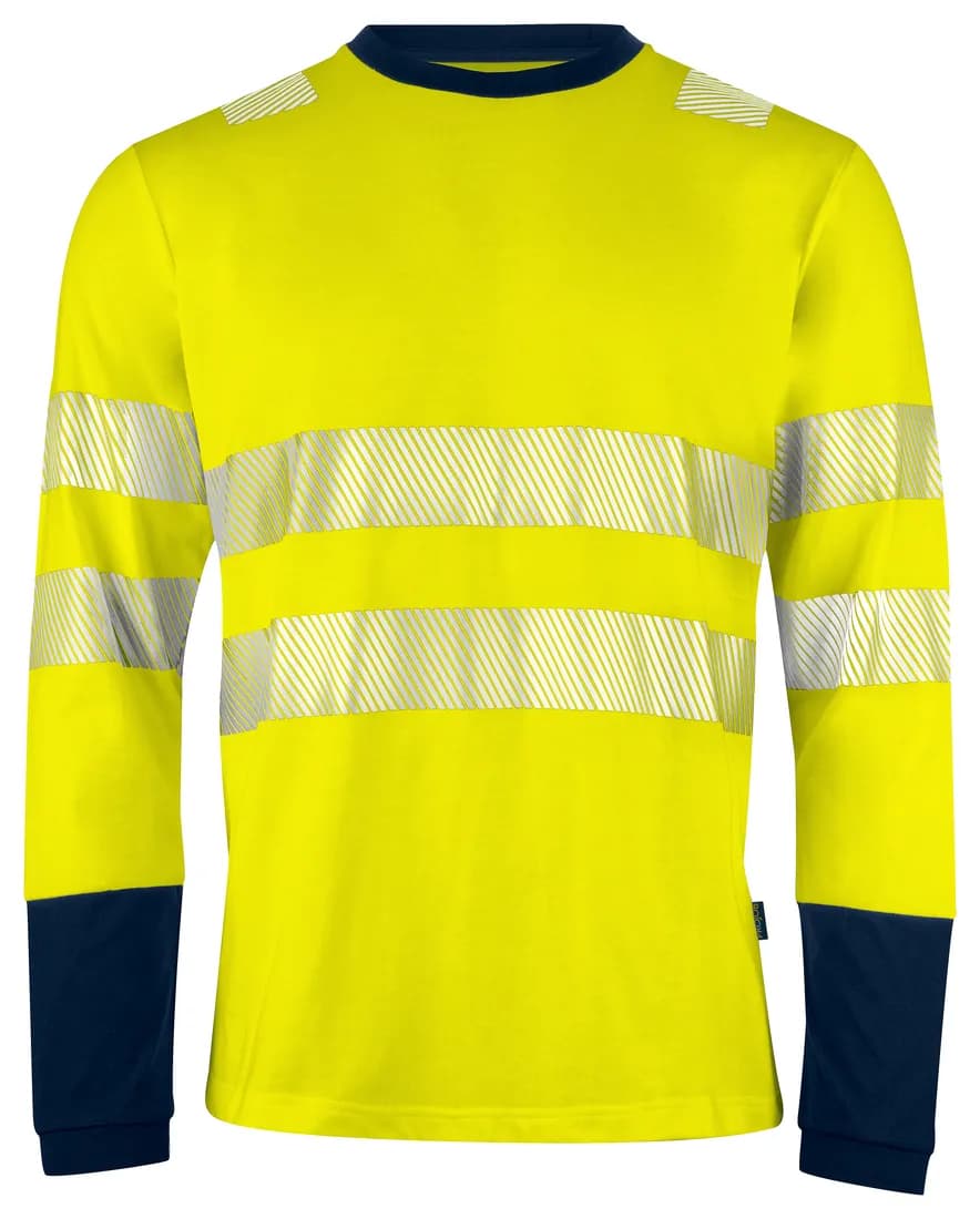 6014 Langarm T-Shirt EN ISO 20471 Klasse 3/2