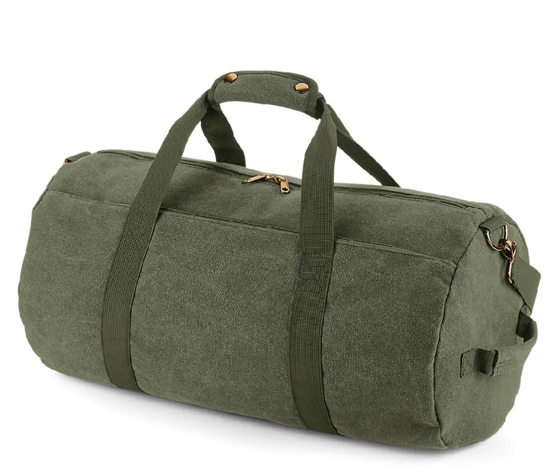 Sac de sport en toile vintage