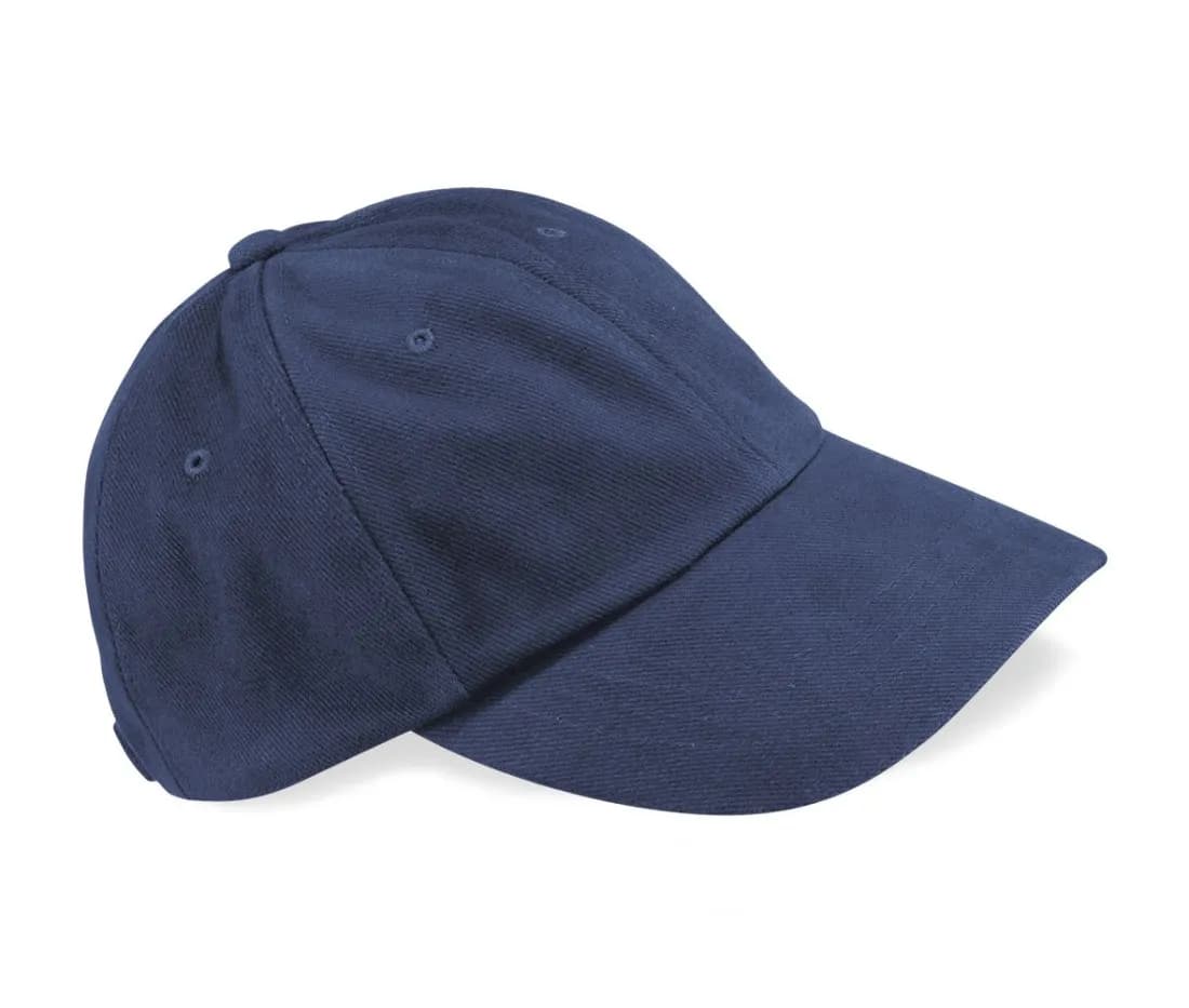 Casquette profil bas en coton gratté épais