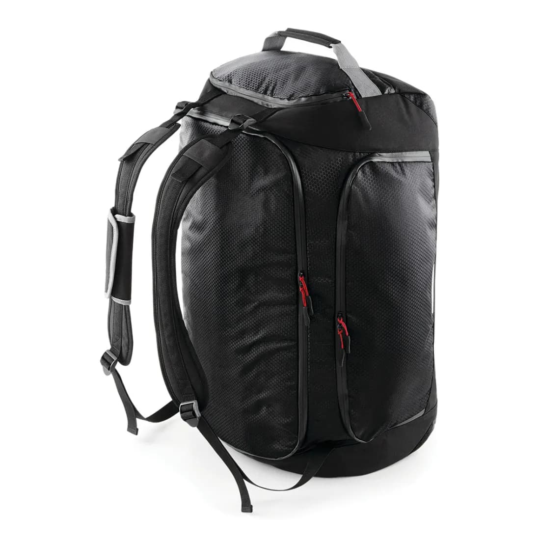 Sporttasche «SLX®» 60 L – Schwarz – Rückansicht