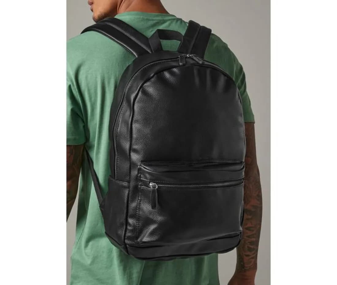 Faux Leather Fashion Backpack