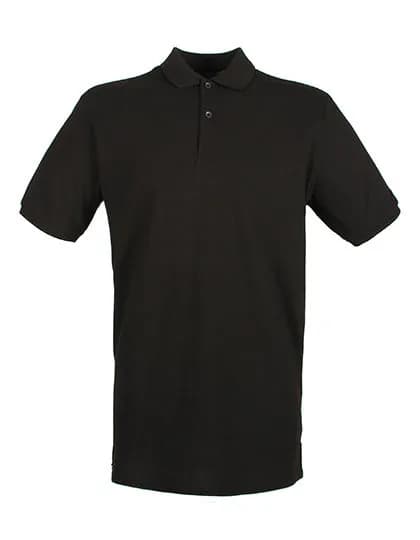 Men’s Micro-Fine Piqué Polo Shirt – Schwarz