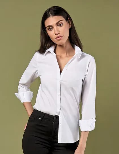 Women’s Tailored Fit Poplin Shirt Long Sleeve