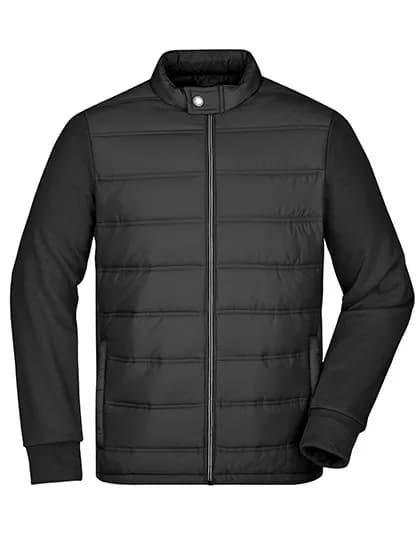 Men’s Hybrid Sweat Jacket – Schwarz
