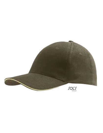 Six Panel Cap Buffalo – Olive / Beige