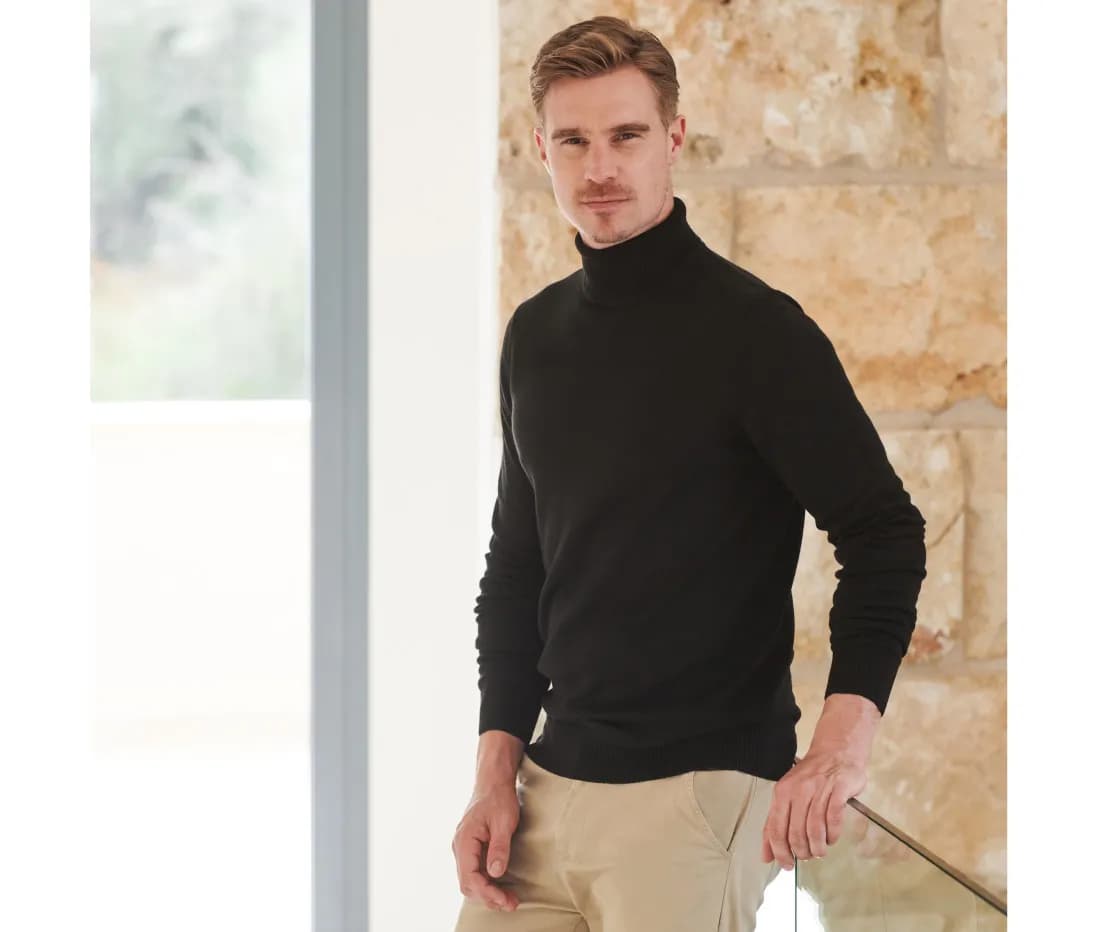 Men's Roll Neck Jumper