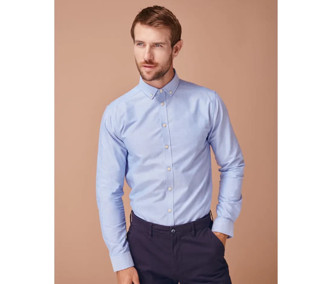 Modern Oxford Long Sleeved Shirt - Slim Fit