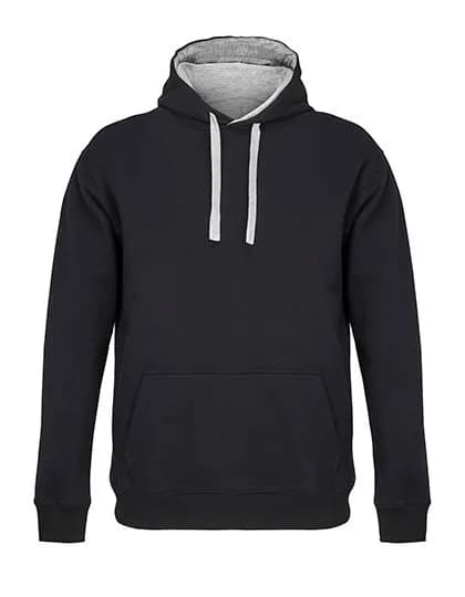 Unisex Hooded Sweatshirt Cameron – Noir / Gris chiné