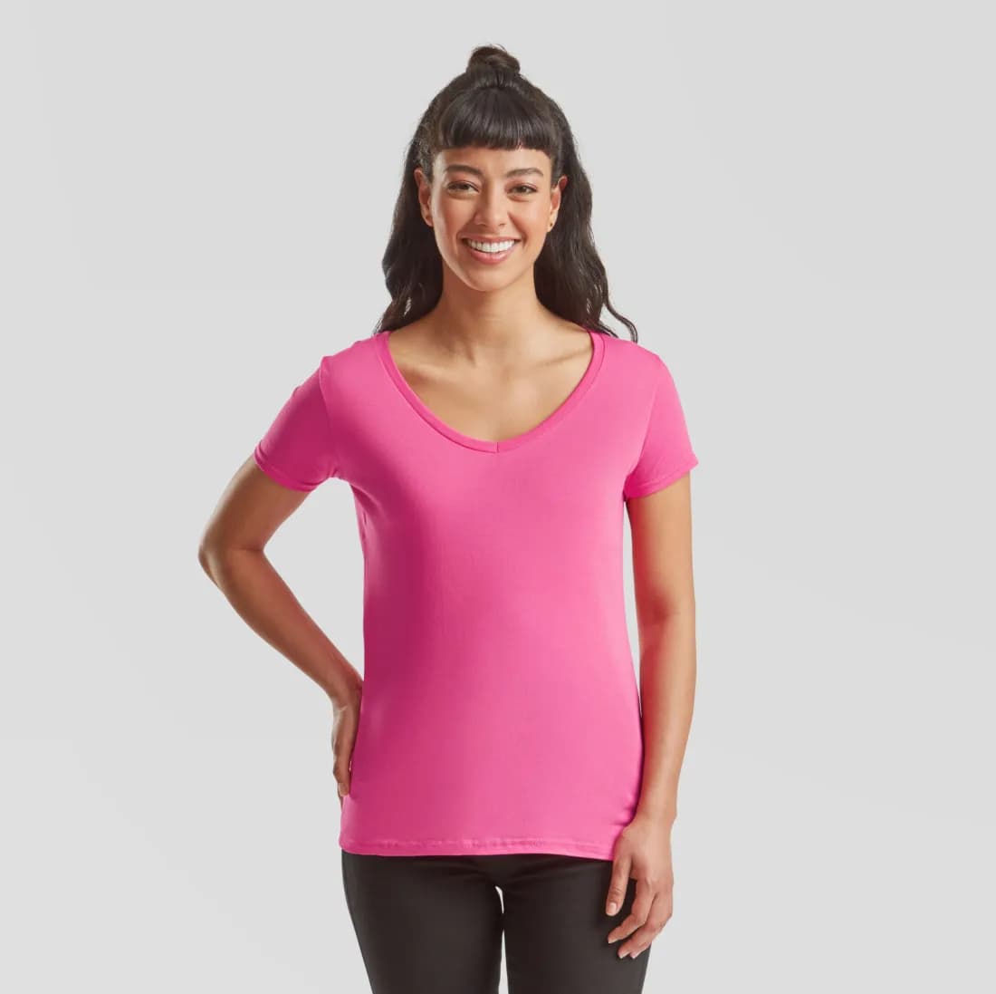Ladies Iconic 150 V-Neck T