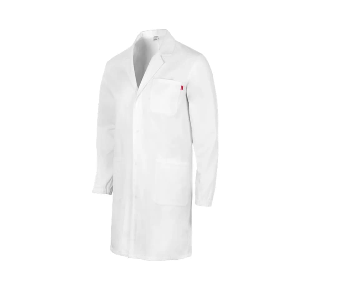 Unisex Berufskittel aus Baumwolle – Weiss