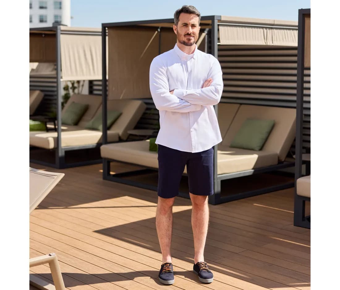 Unisex Stretch Chino Bermuda Shorts