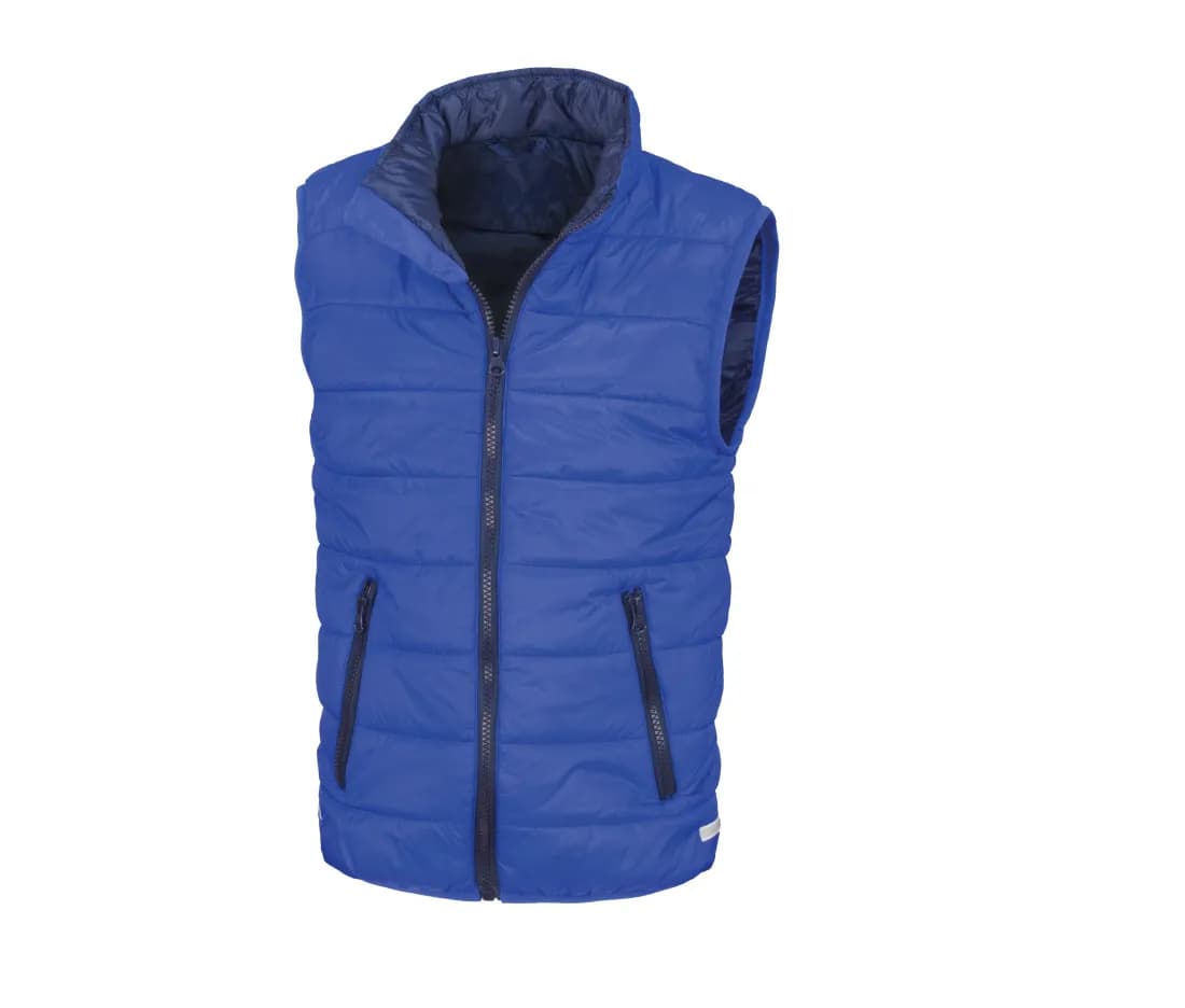 Kinder wattierter Bodywarmer – Royalblau / Marine