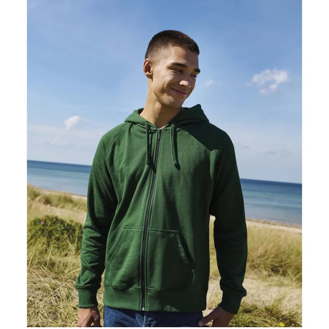 Unisex Tiger Cotton Hoodie with Zip