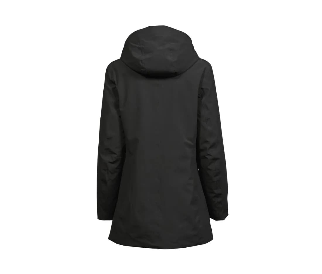 Damen Parka «All Weather» – Schwarz – Rückansicht