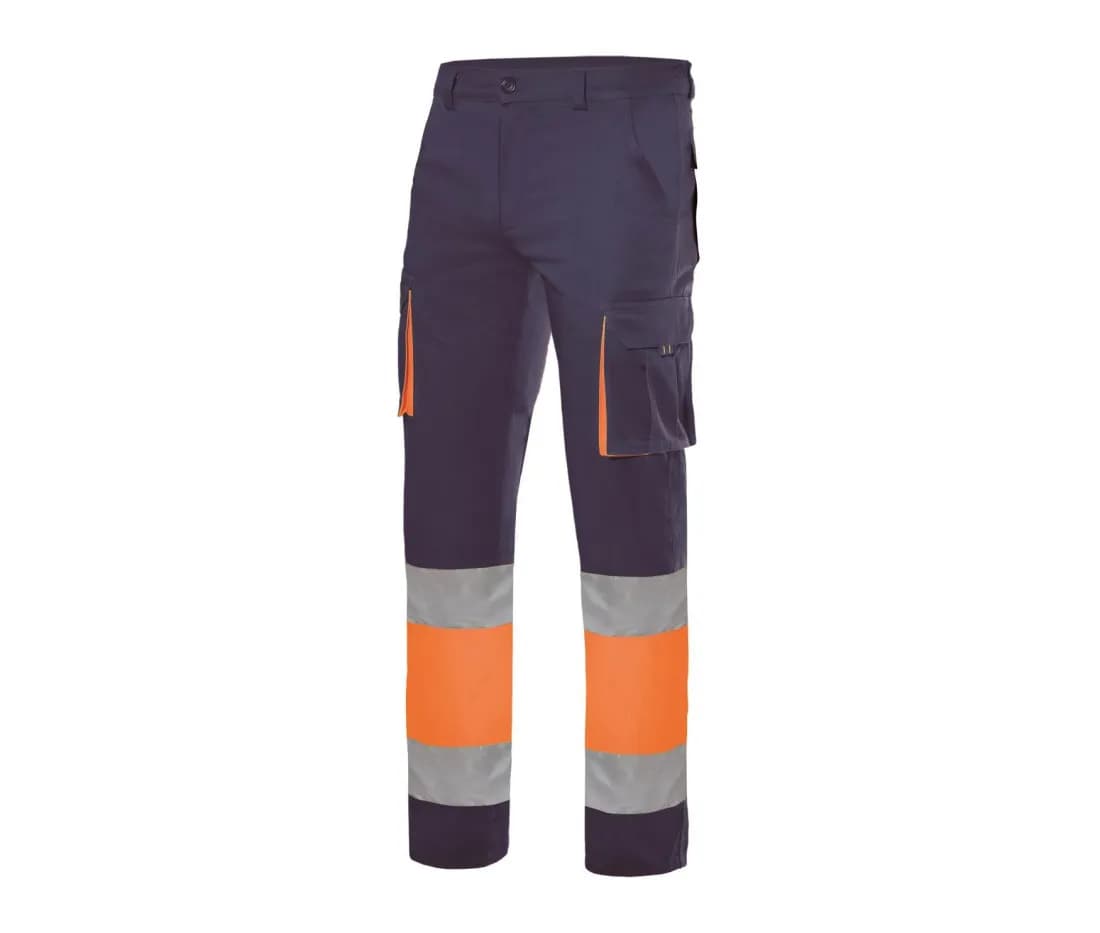 Two-Tone High Visibility Multi-Pocket Stretch Trousers