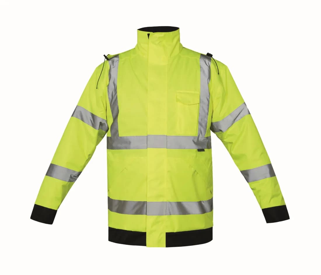 Warnschutz-Regenjacke – Gelb