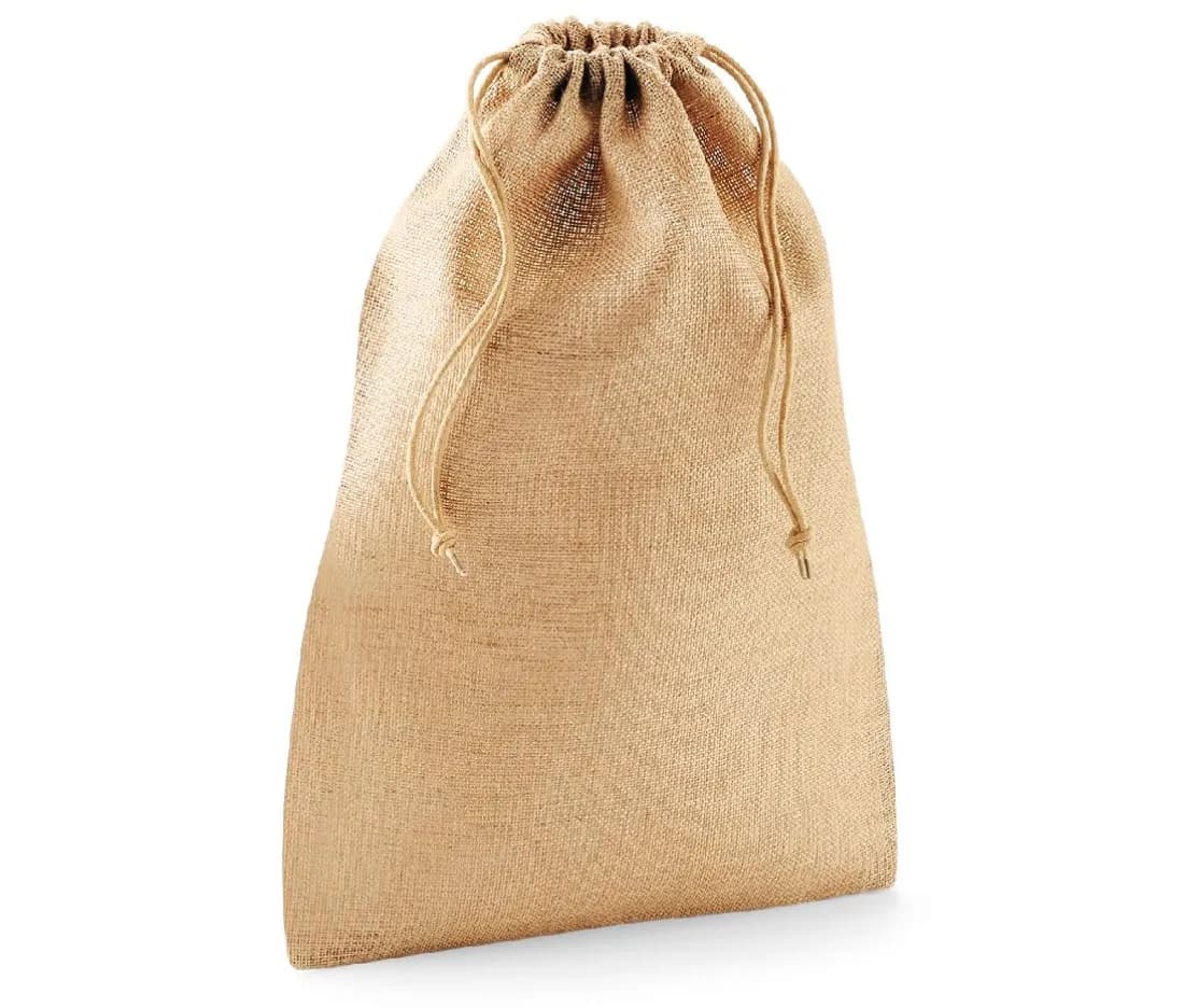 Jute-Beutel mit Zugband – Natur