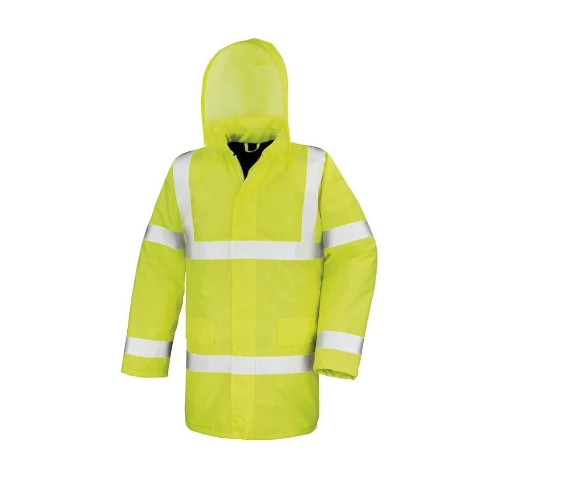 Warnschutzparka mit Thermofutter & Kapuze