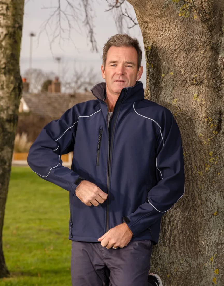 Softshelljacke mit Kapuze – Ripstop