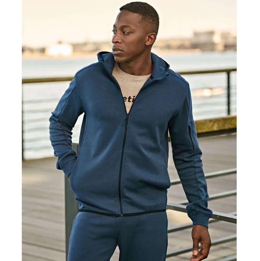 Athletic Hooded Full Zip Sweat