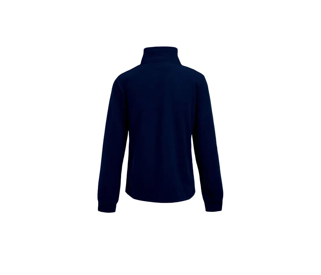 Veste double polaire femme – Marine / Gris clair – vue de dos