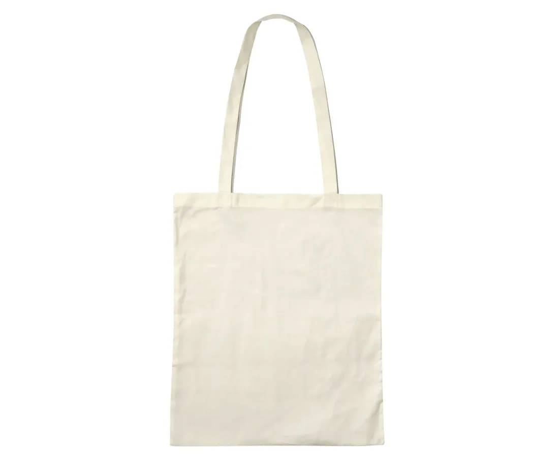 Baumwoll-Shopper mit langen Henkeln