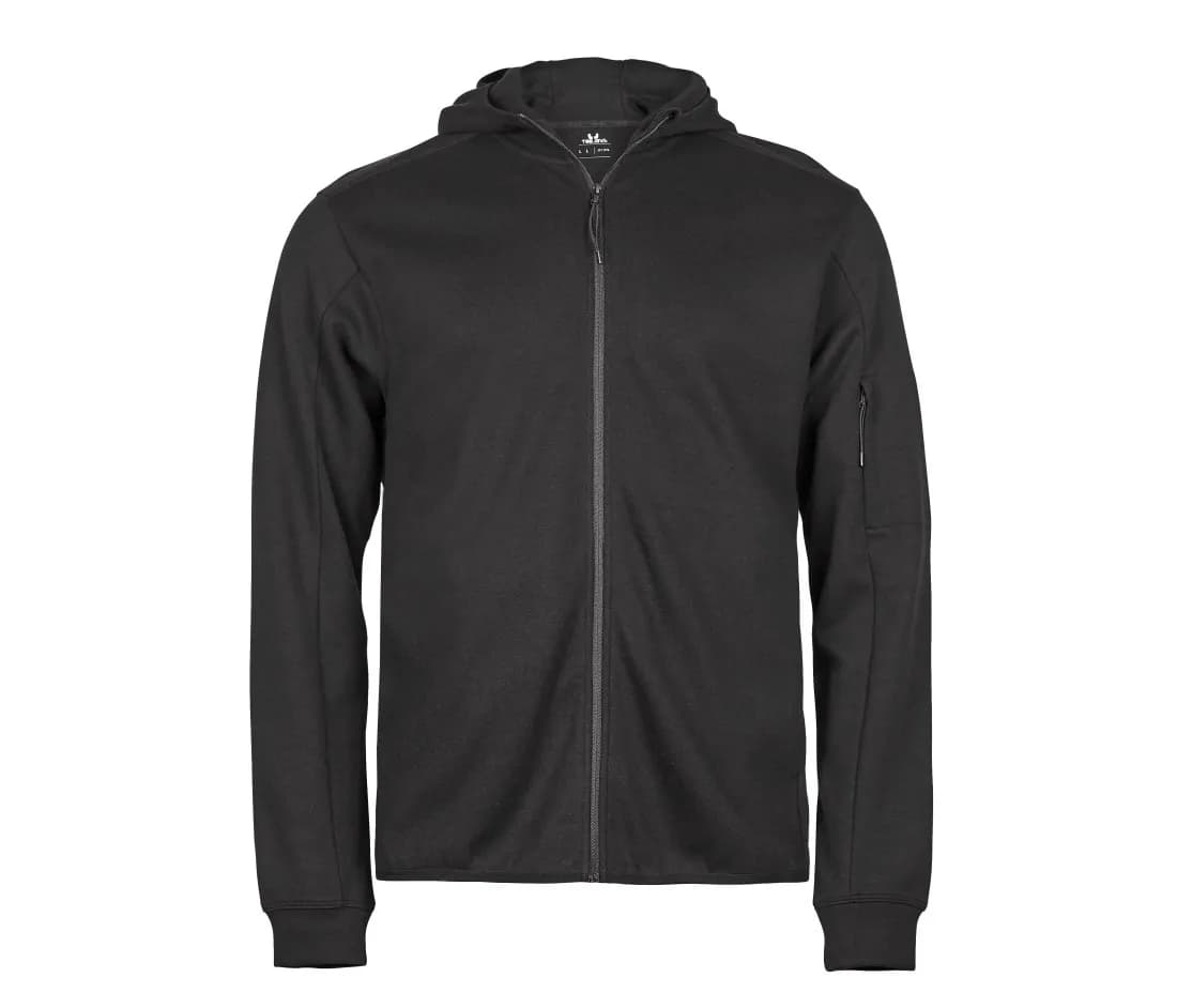 Hoodie mit Reissverschluss «Athletic» – Schwarz
