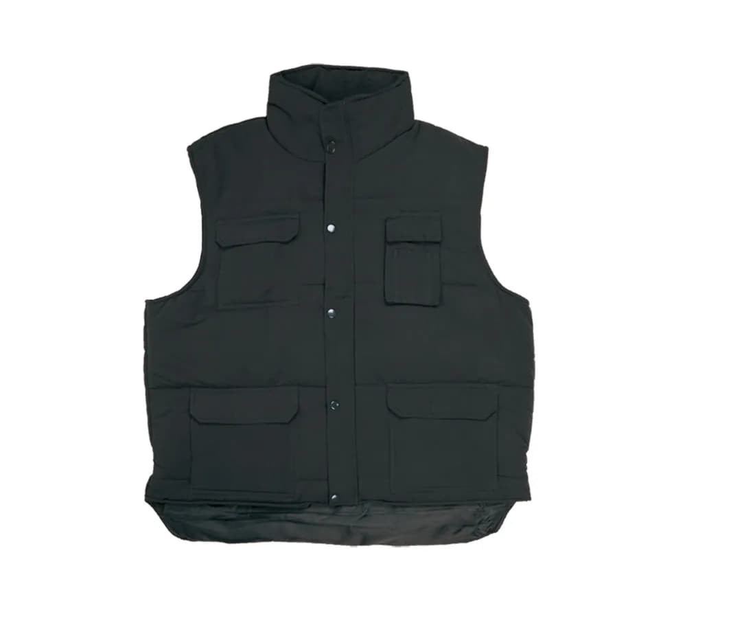 Gilet de travail doublé – multipoches – Noir