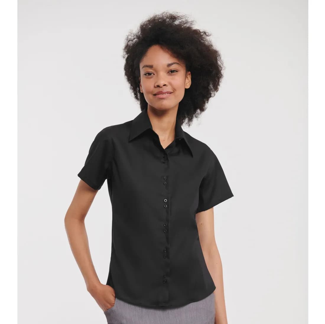 Ladies' Short Sleeve Tailored Ultimate Non-Iron Shirt